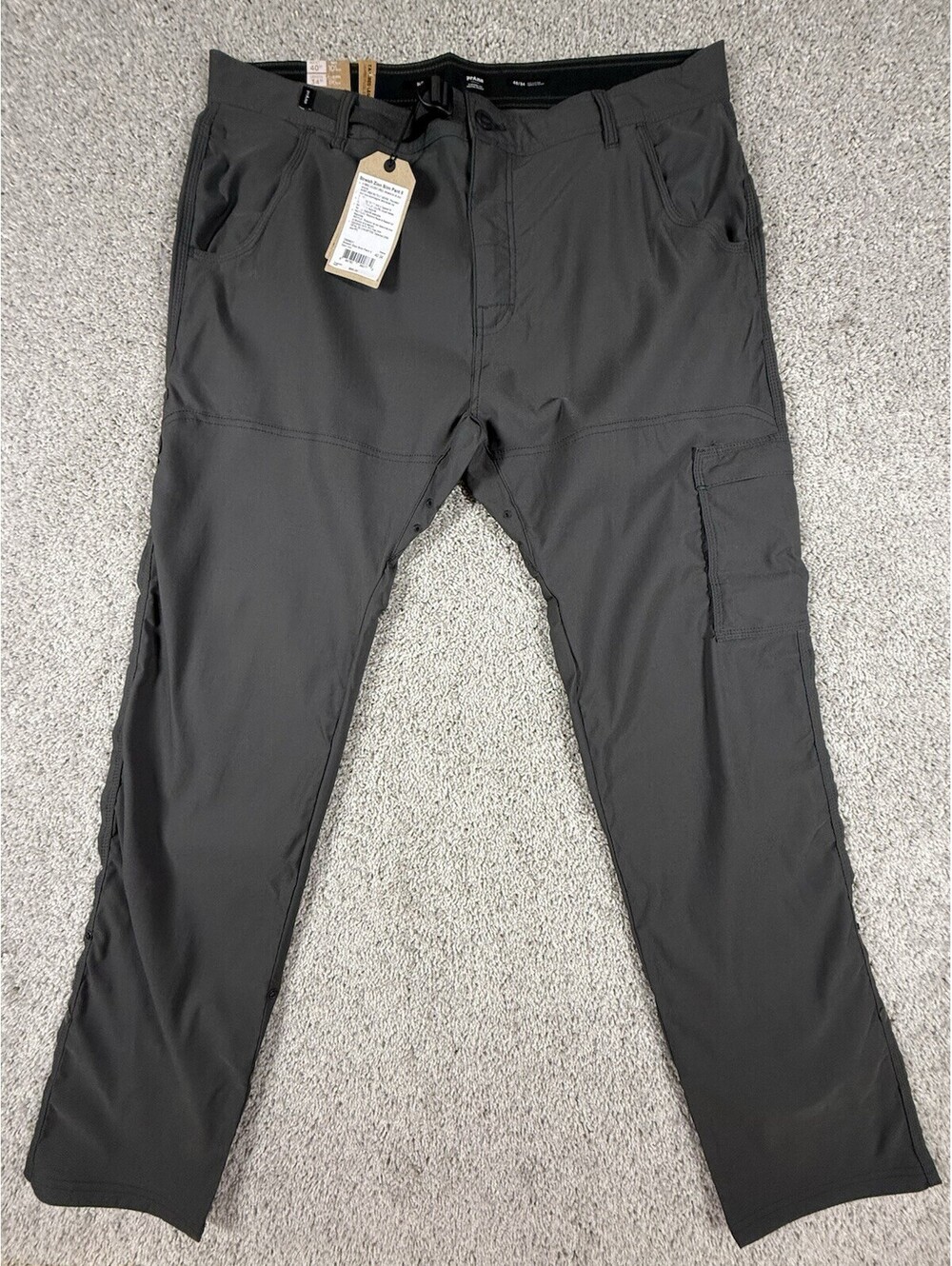 NWT Prana Stretch Zion Slim Pants II 40 X 34 Men’s Dark Iron